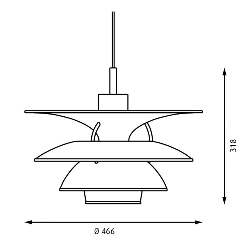 PH 5 - 4 1/2 Suspension Lamp