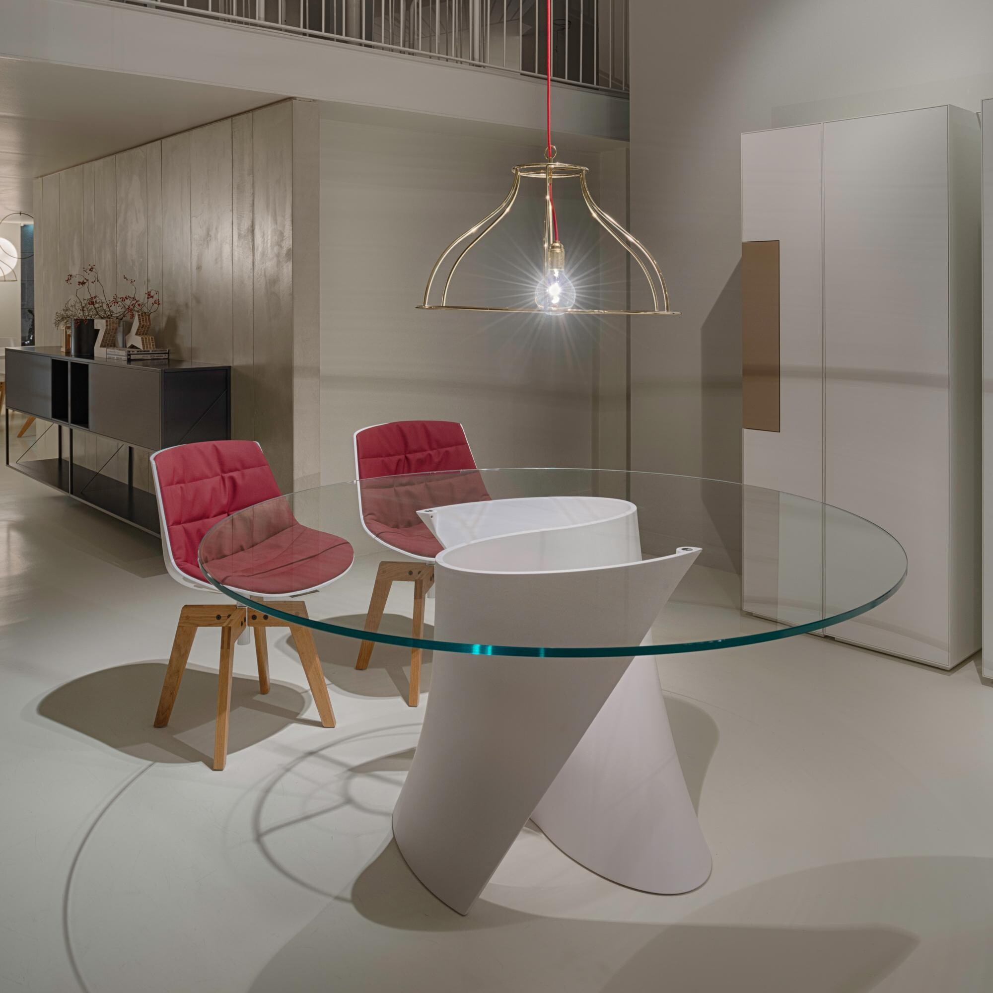 S Table Dining Table White Base