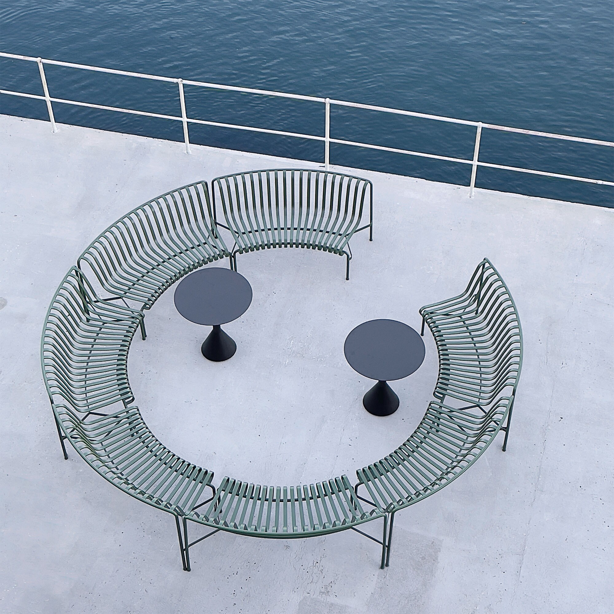 Palissade Dining Park Bench In/In Set of 2