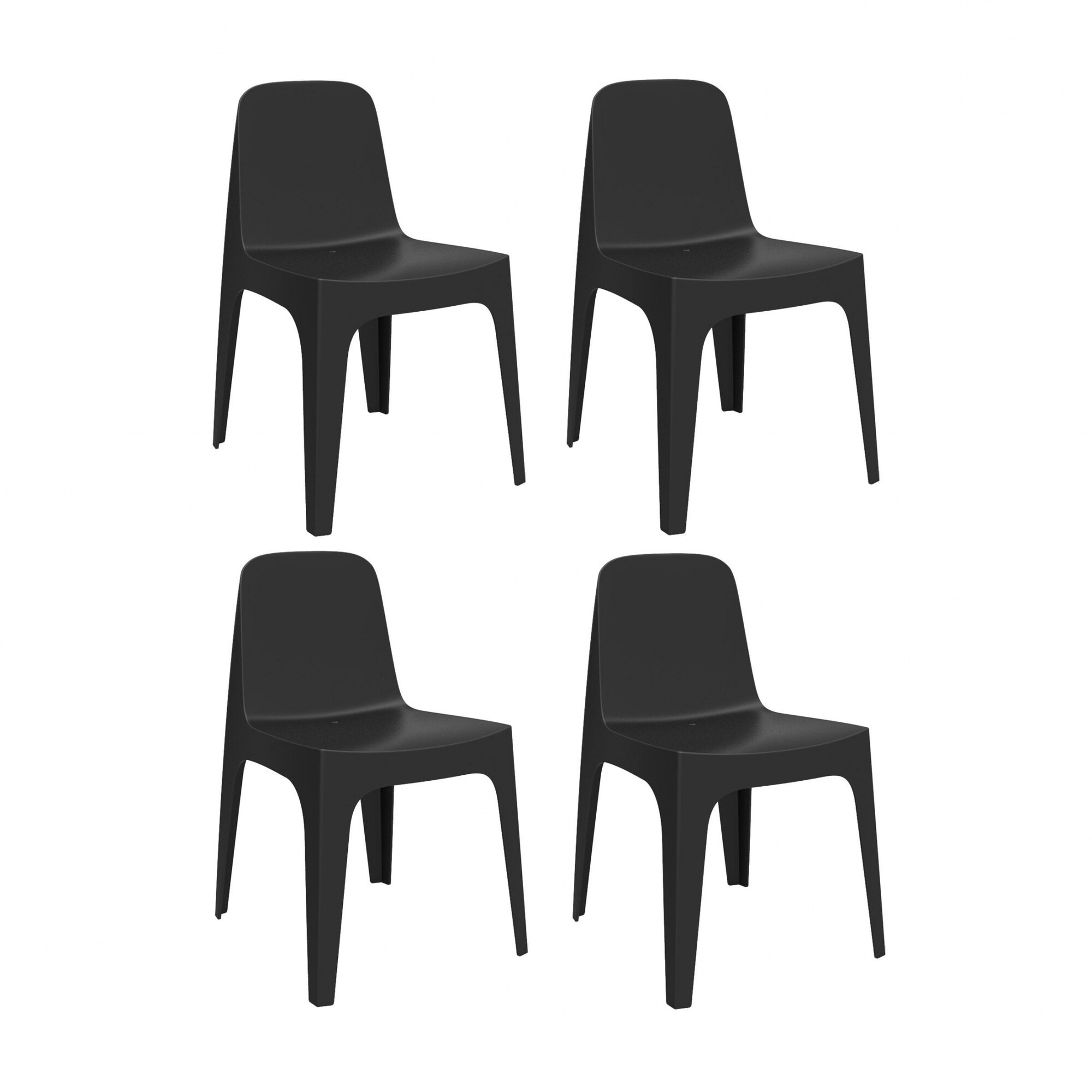 Solid Chair Set of 4