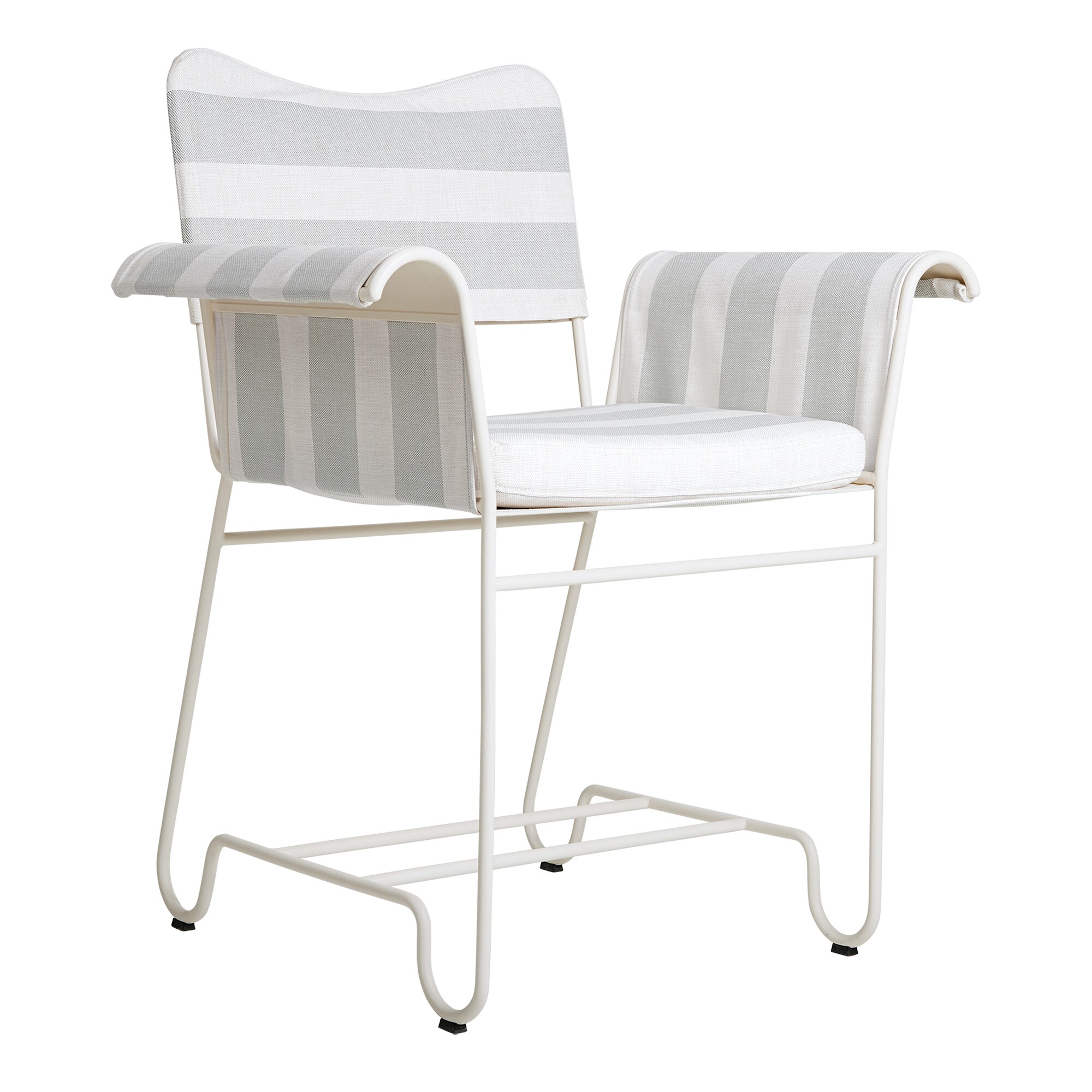 Tropique Outdoor Dining Chair Frame White