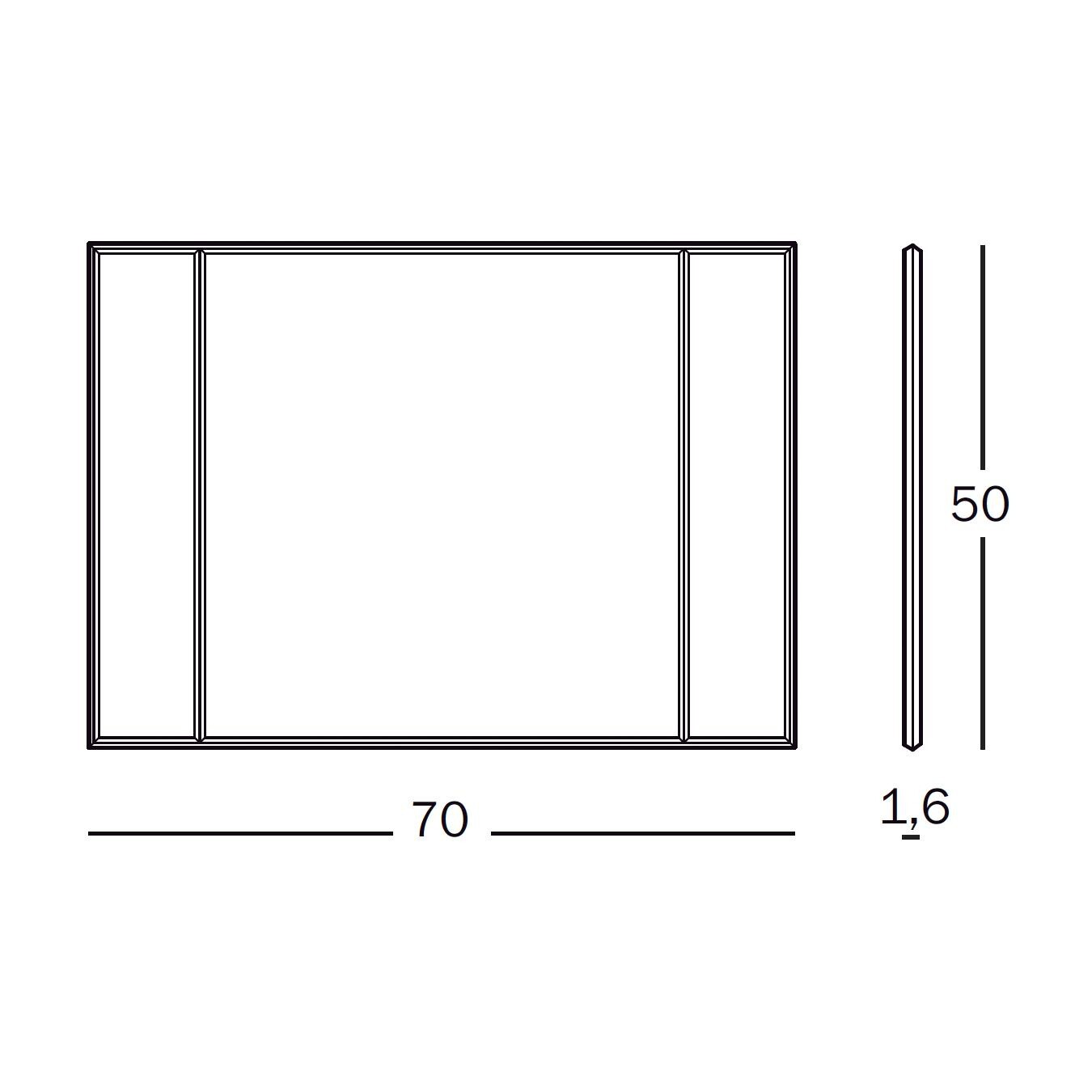 Vitrail Wall Mirror 70x50cm