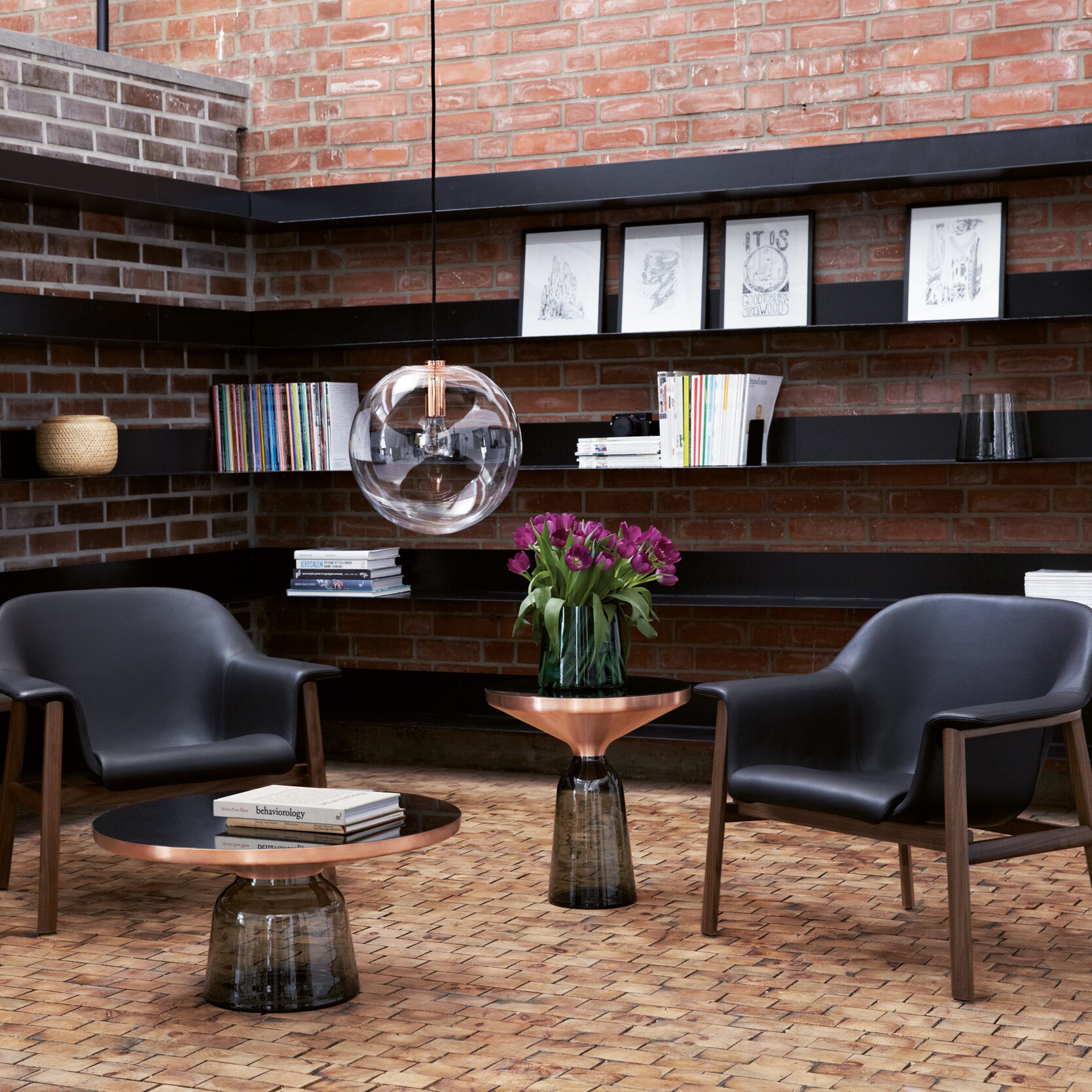 Selene Suspension Lamp Copper