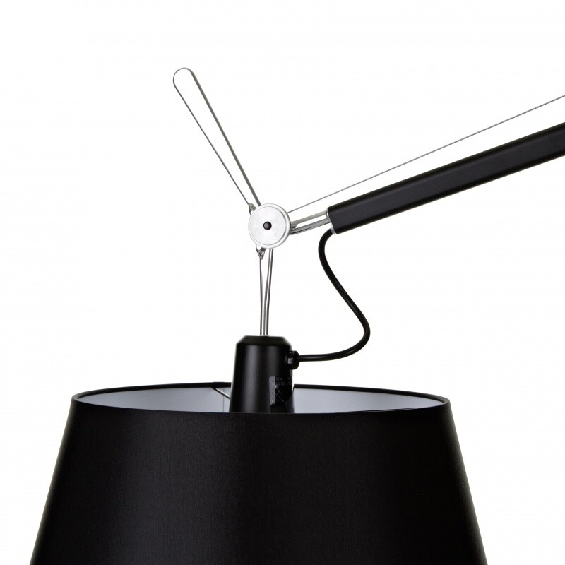 Tolomeo Mega Floor Lamp Black With Dimmer
