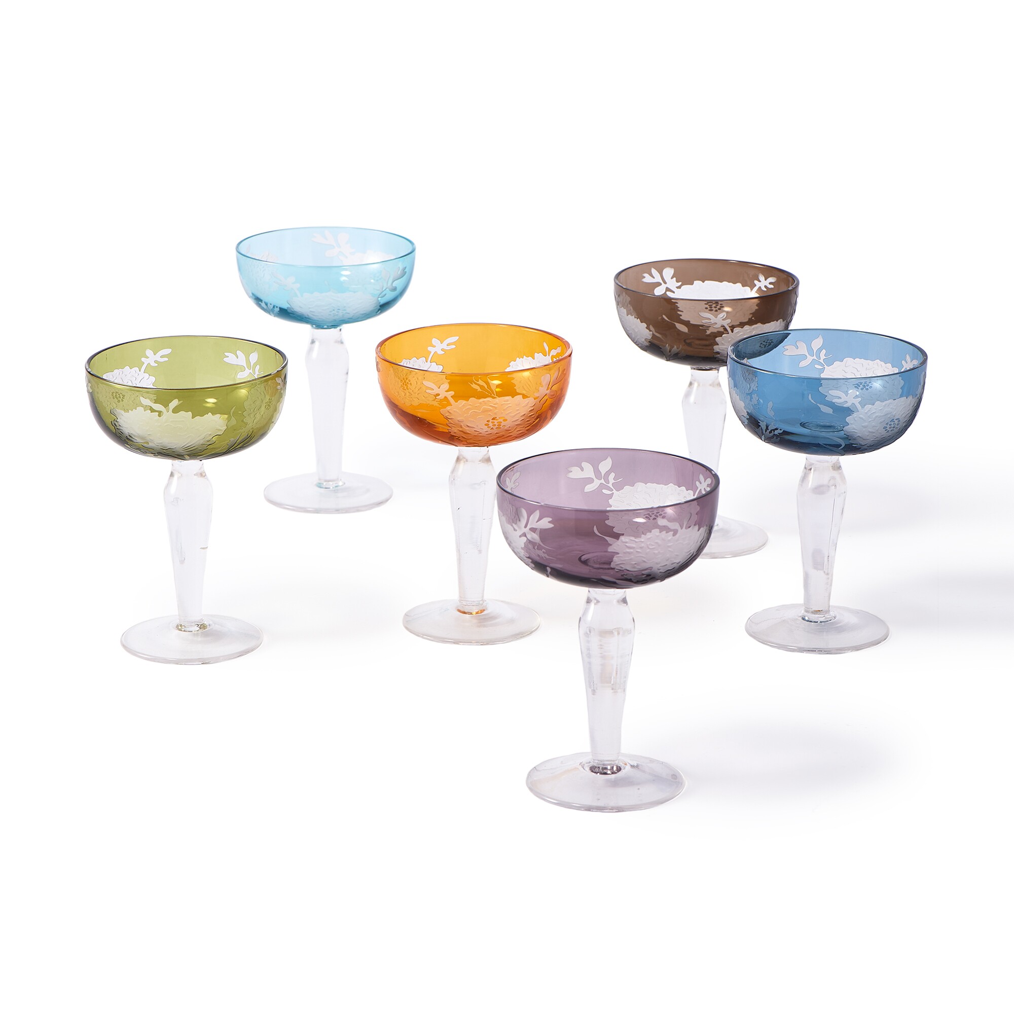 Peony Champagne Glass Set of 6