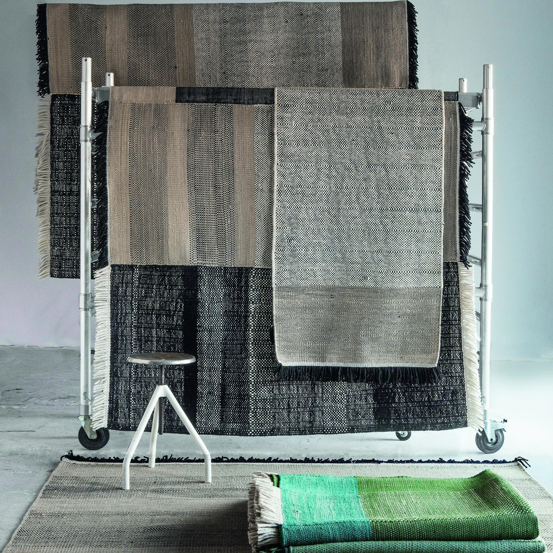 Tres Stripes Wool Felt Carpet Runner