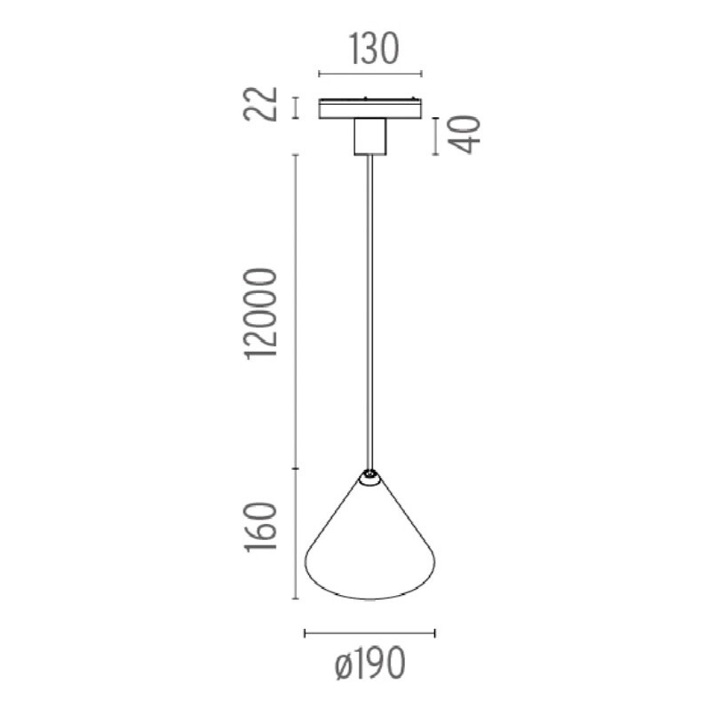 String Lights LED Suspension Lamp conical