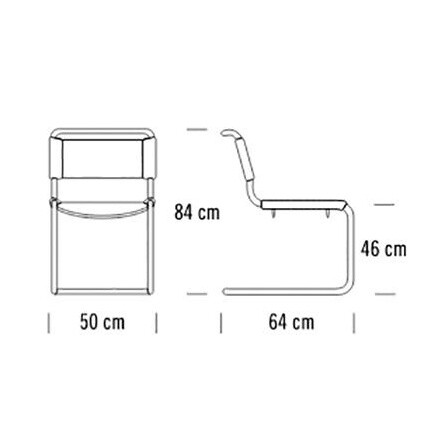 S 33 Cantilever Chair Leather