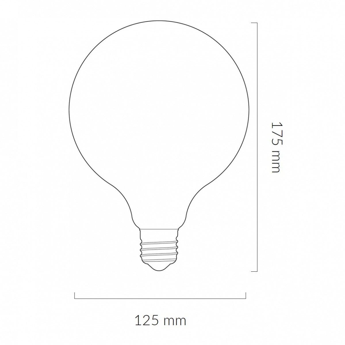 Porcelain III LED E27 GLOBE FILAMENT 360° 6W => 45W