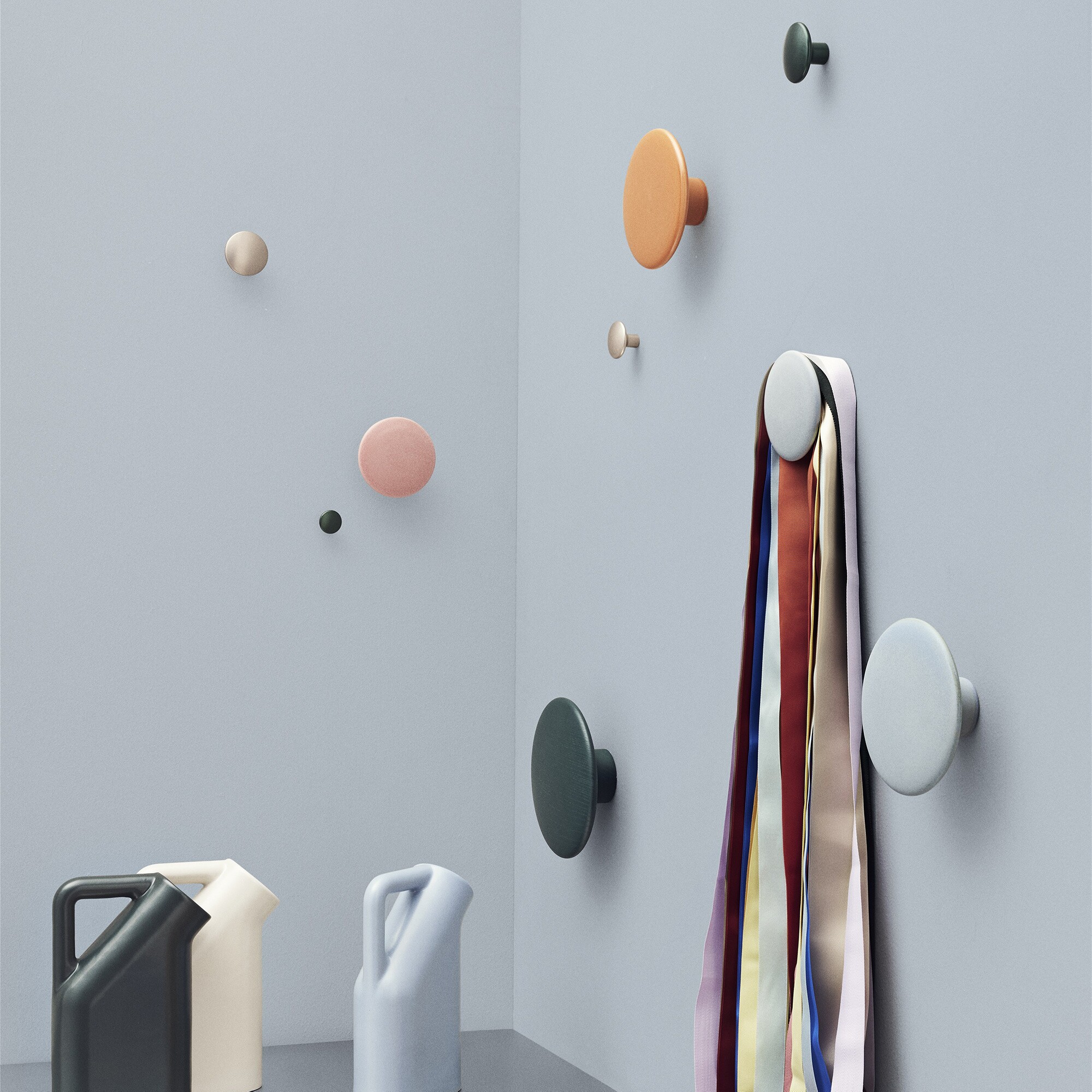 The Dots Coat Hooks Ceramic Ø 13cm