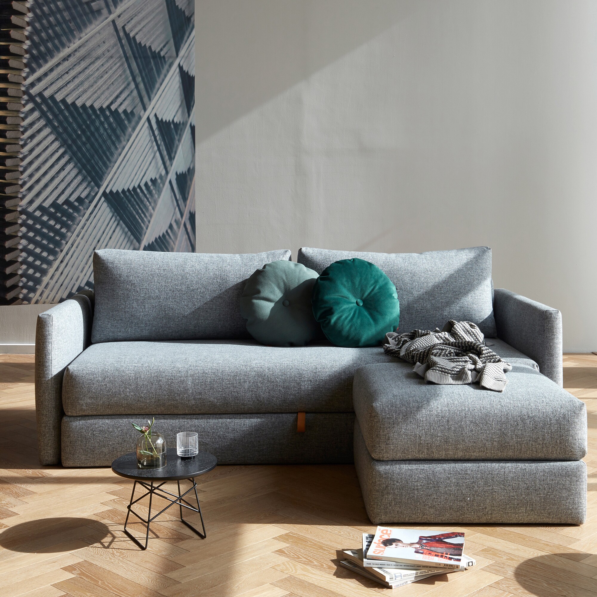 Tripi Sofa Bed with Armrests 227x108cm