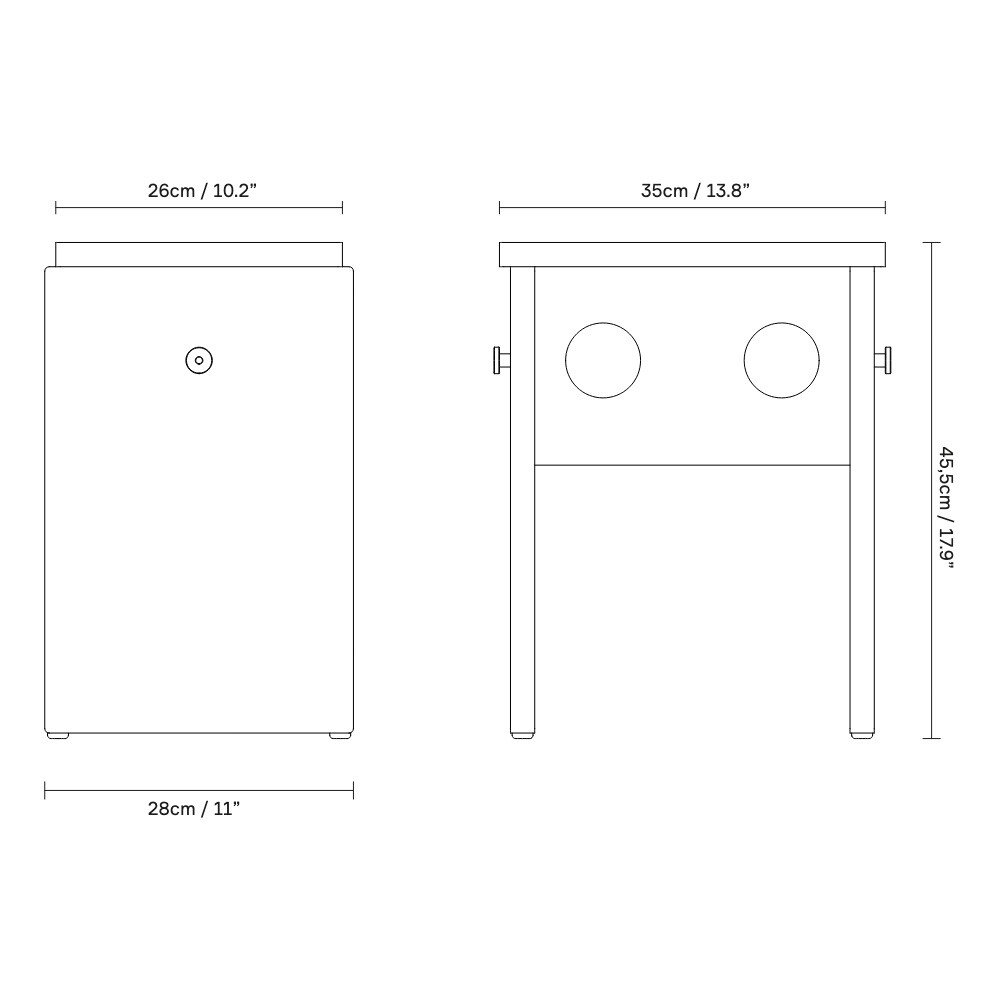 Remake Stool H 45.5cm