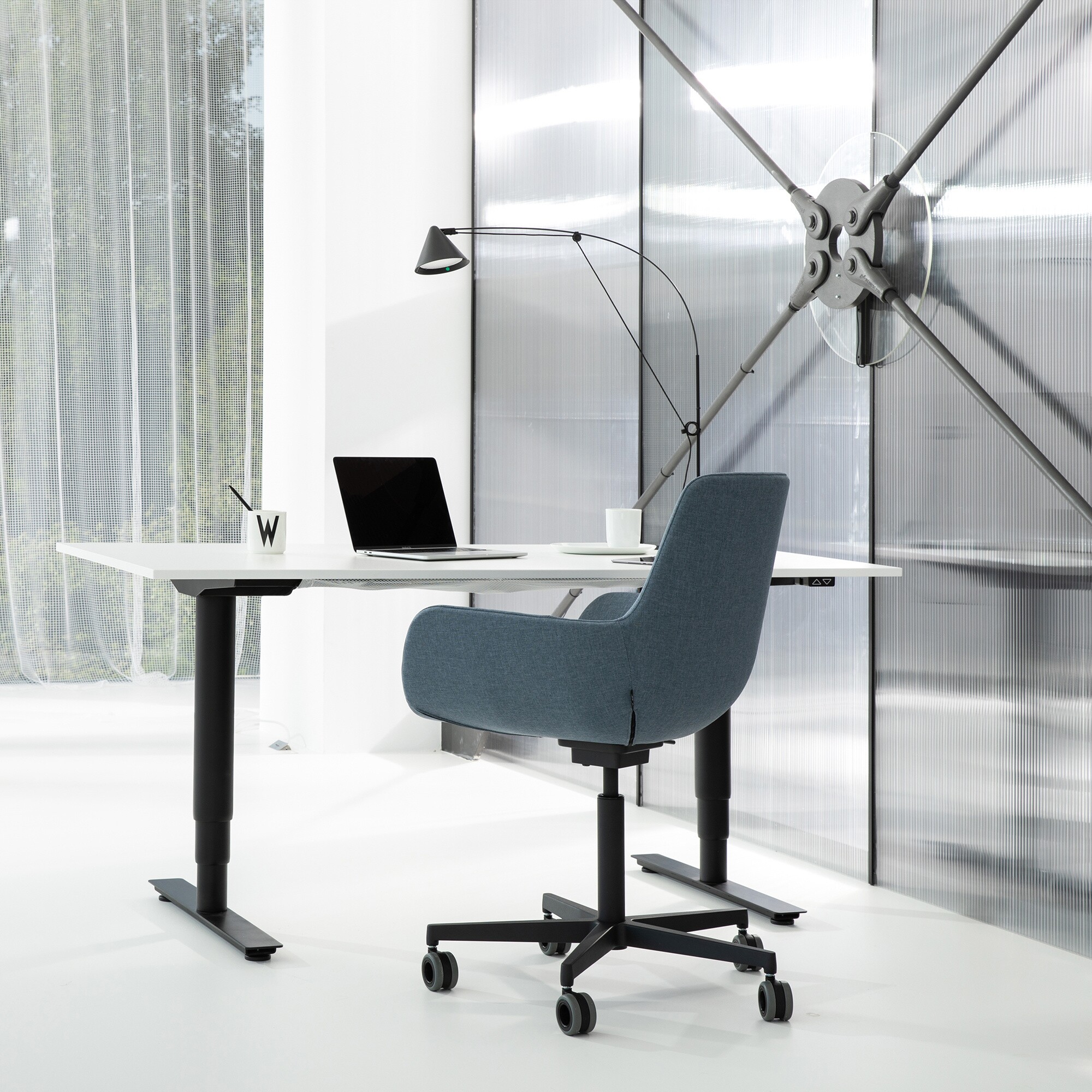 W-Life E-Table Desk Height Adjustable 160x80cm
