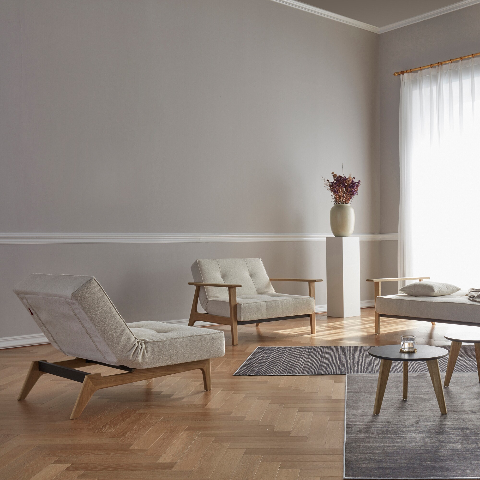 Splitback Easy Chair Oak