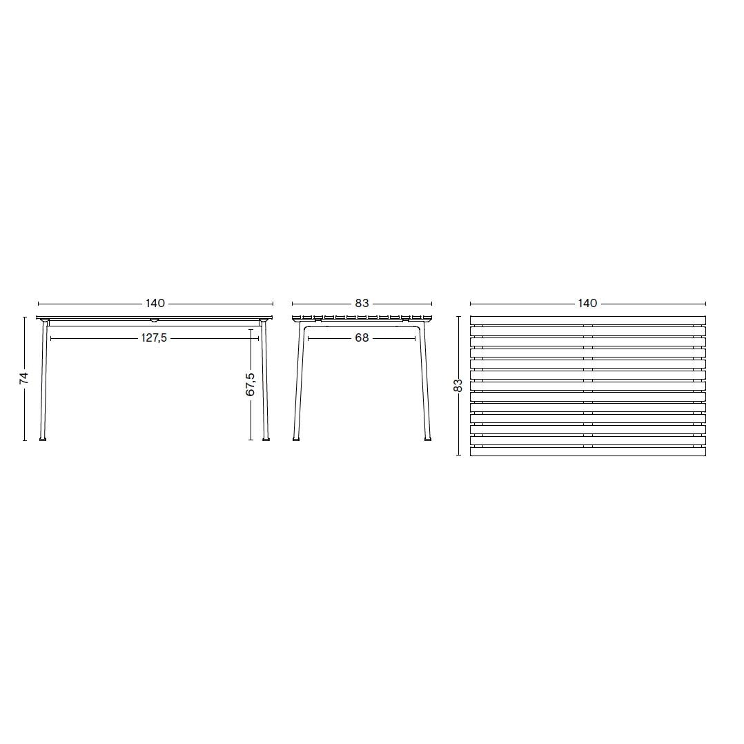 Traverse Outdoor Table 140x83cm