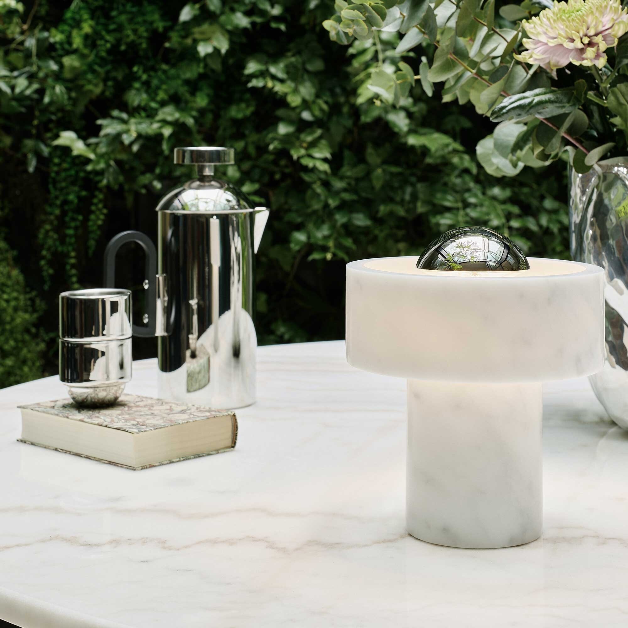 Stone LED Table Lamp with Battery