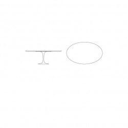 Saarinen Garden Table Oval 198cm