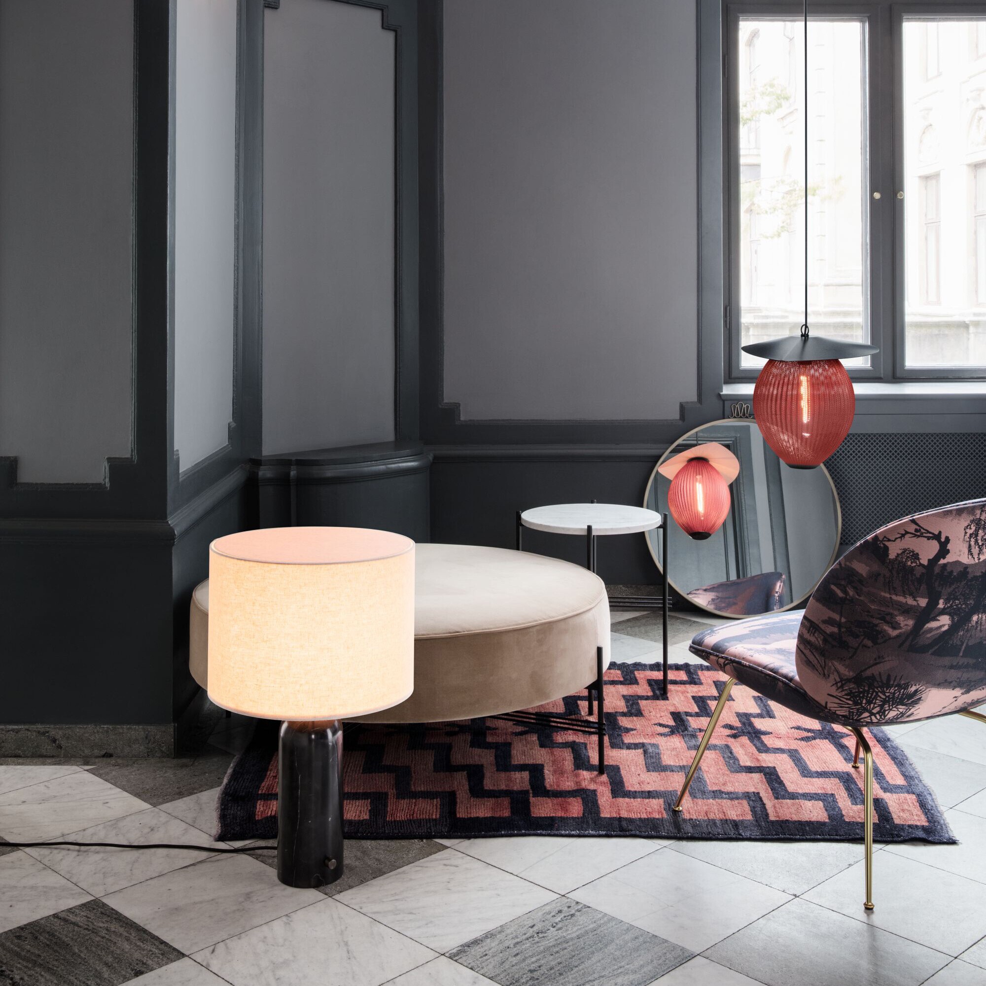 TS Side Table Marble Ø40cm