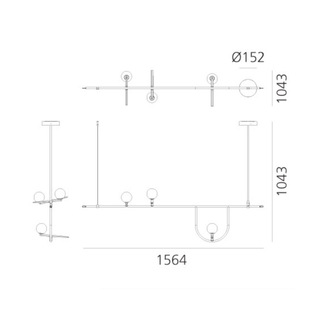 Yanzi 1 LED Suspension Lamp