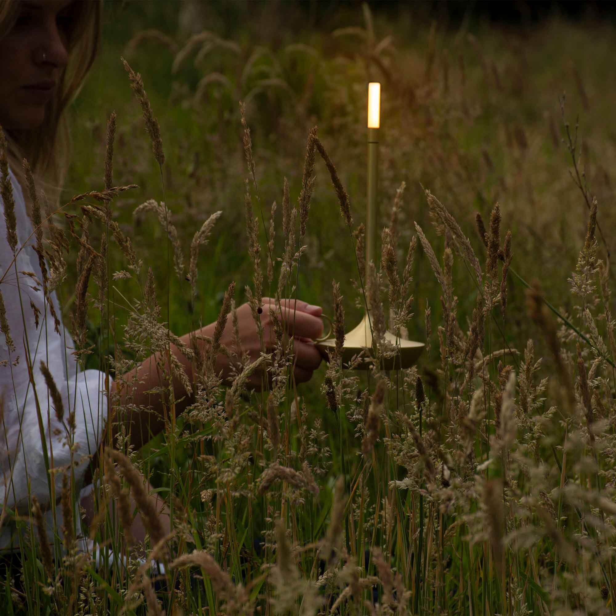 Wick LED Lamp with Battery