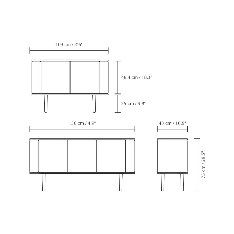 Treasures Sideboard with 3 Doors