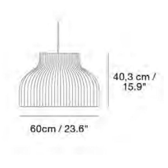 Strand Suspension Lamp open