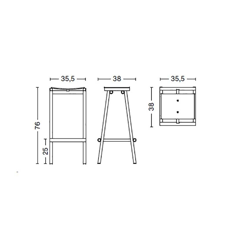 Taburete 8 Bar Stool 75cm