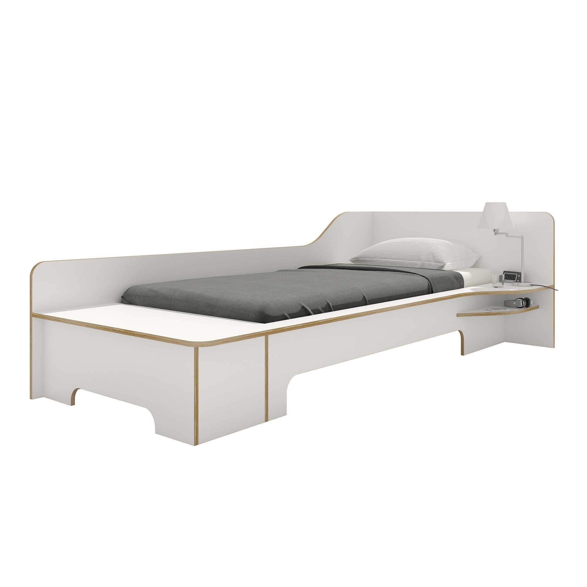 Plane Single Bed With Storage Box Right 90x200cm