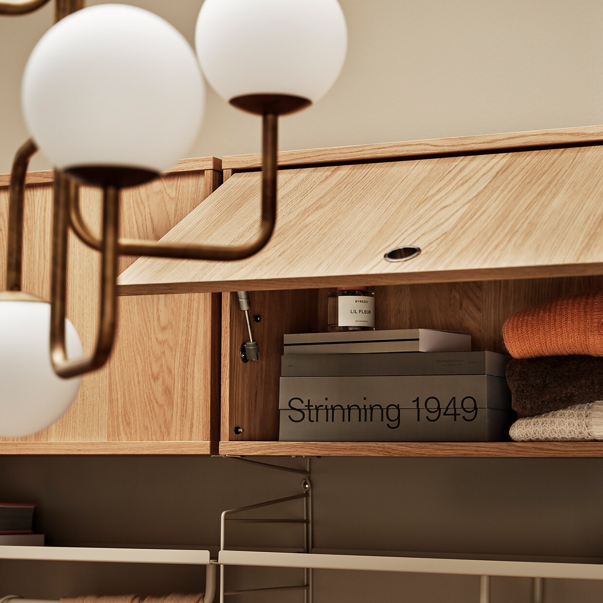 Wall Cabinet with Flap Doors 156x50x30cm