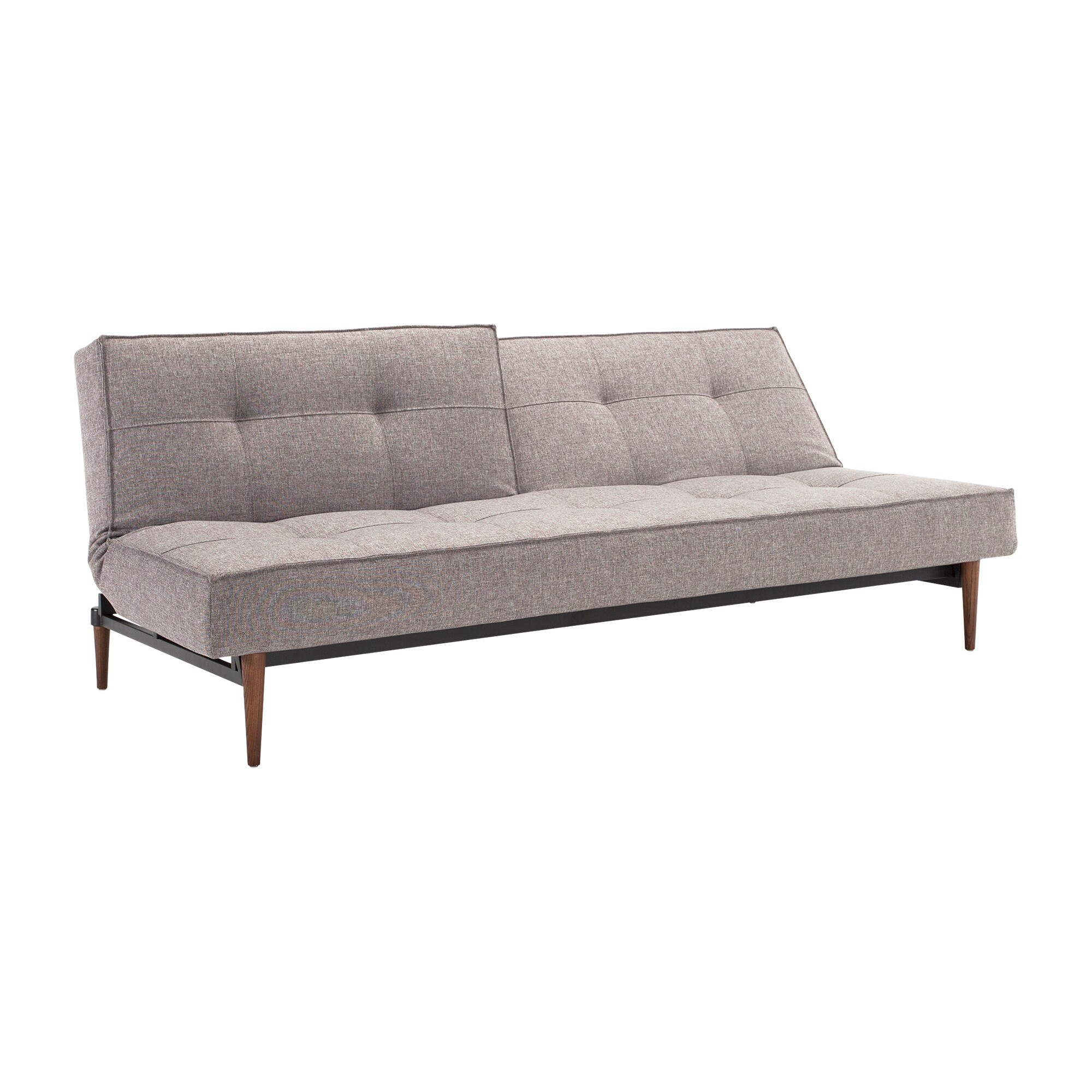 Splitback Styletto Sofa Bed Dark Wood 210x91cm