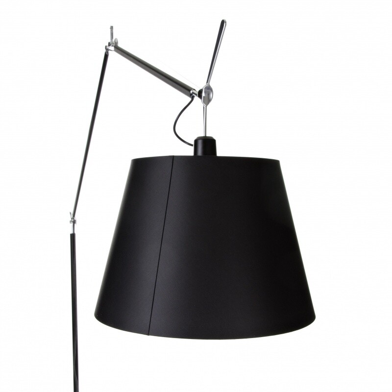 Tolomeo Mega Floor Lamp Black With Dimmer