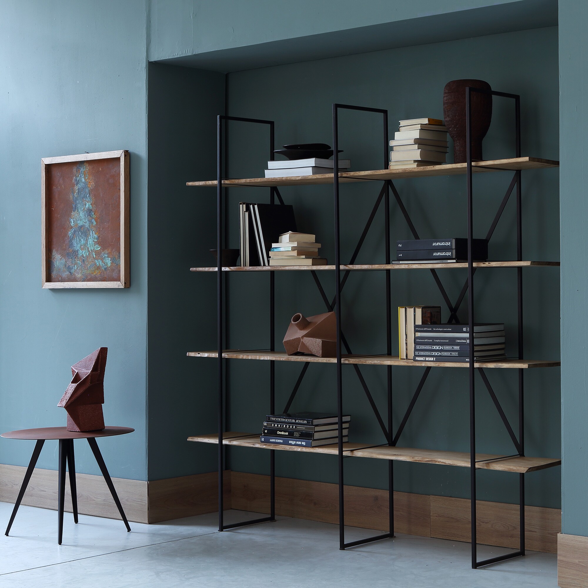 Slim Irony Bookcase 190x35x190cm