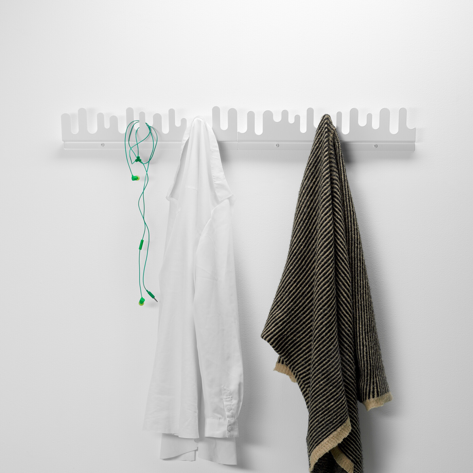 Wave Wall-Mounted Coat Rack Set of 2