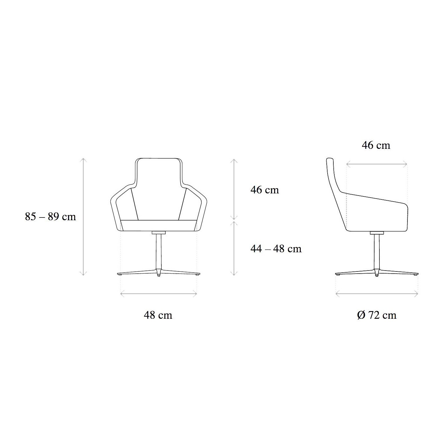 W-Cube 1 Lounge Armchair Leather