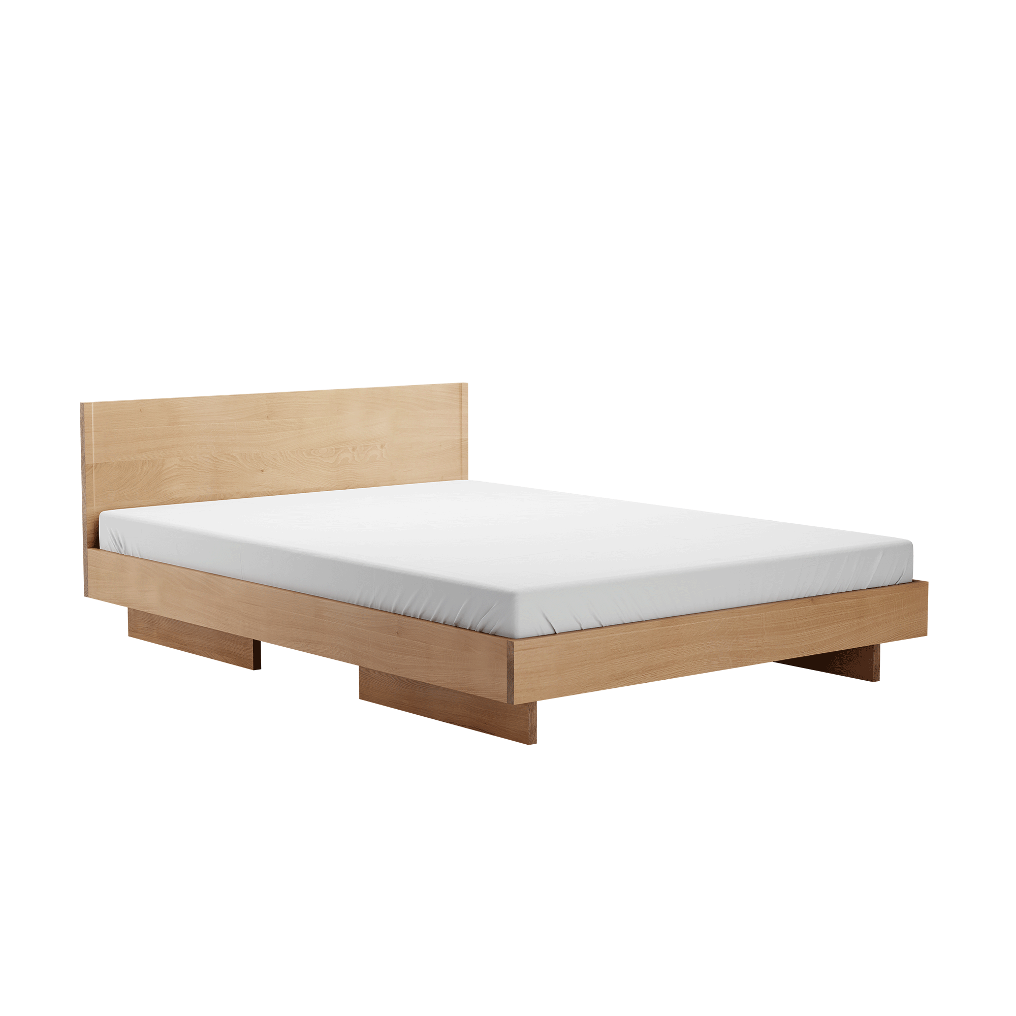 Zians Large Double Bed 180x200cm with Headboard