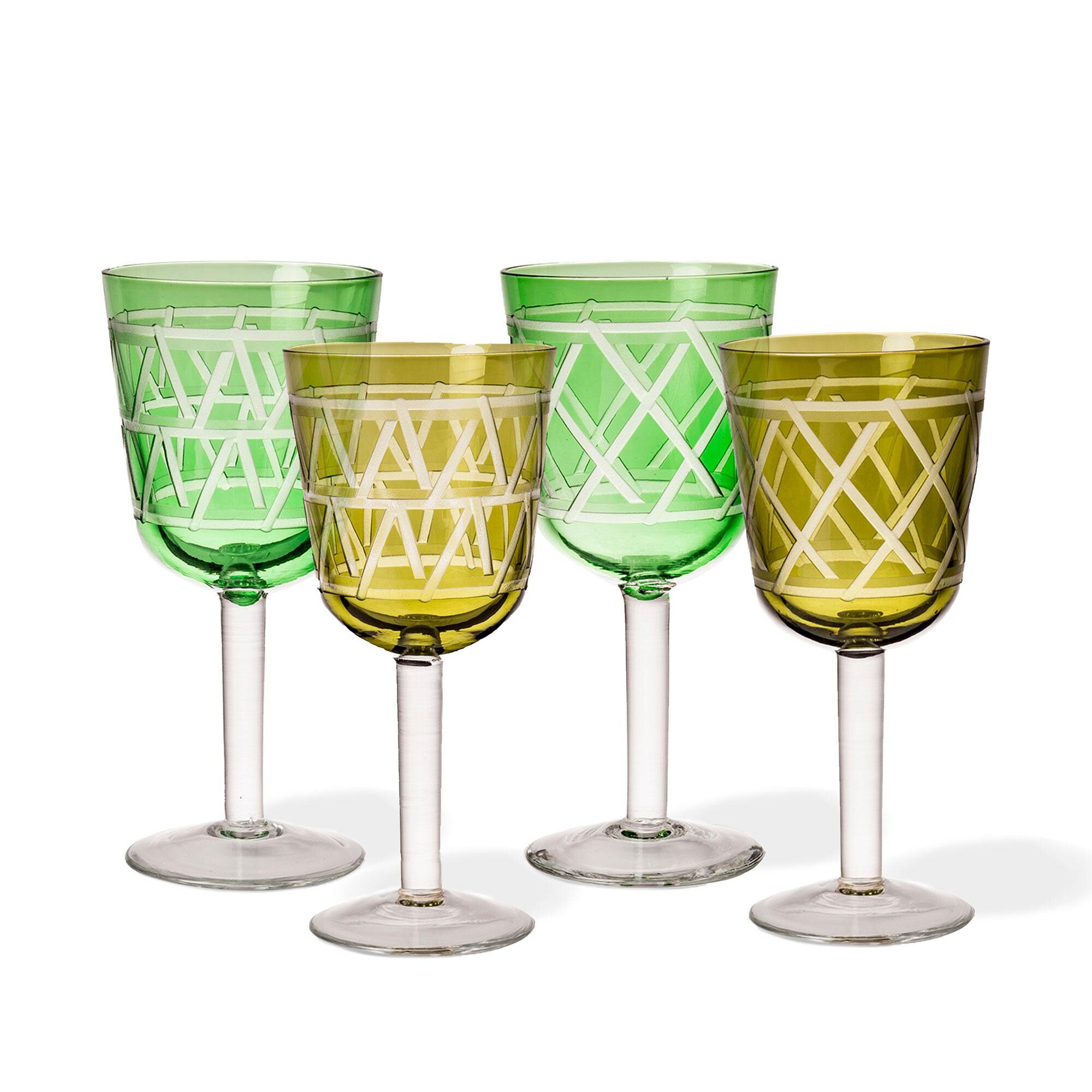 Tie Wine Glass Set of 4