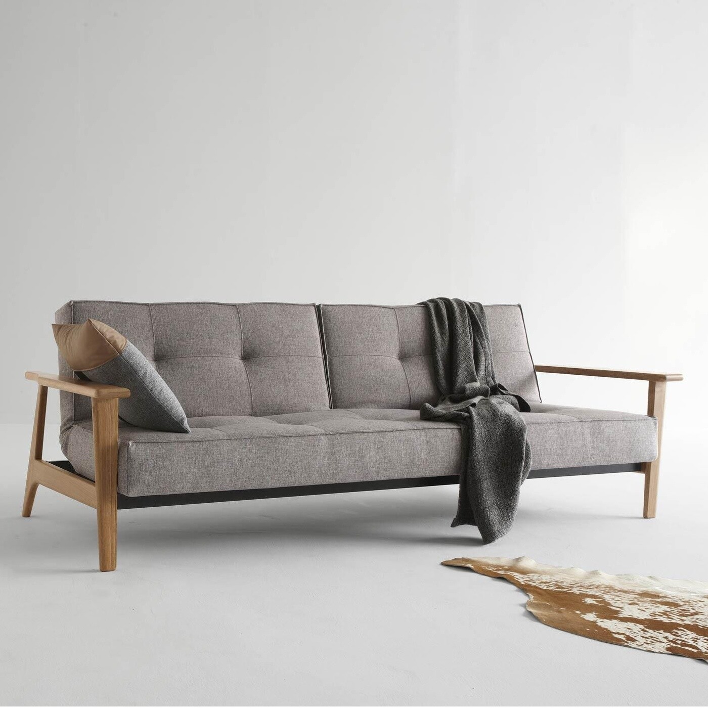 Splitback Frej Sofa Bed Oak 232x99cm