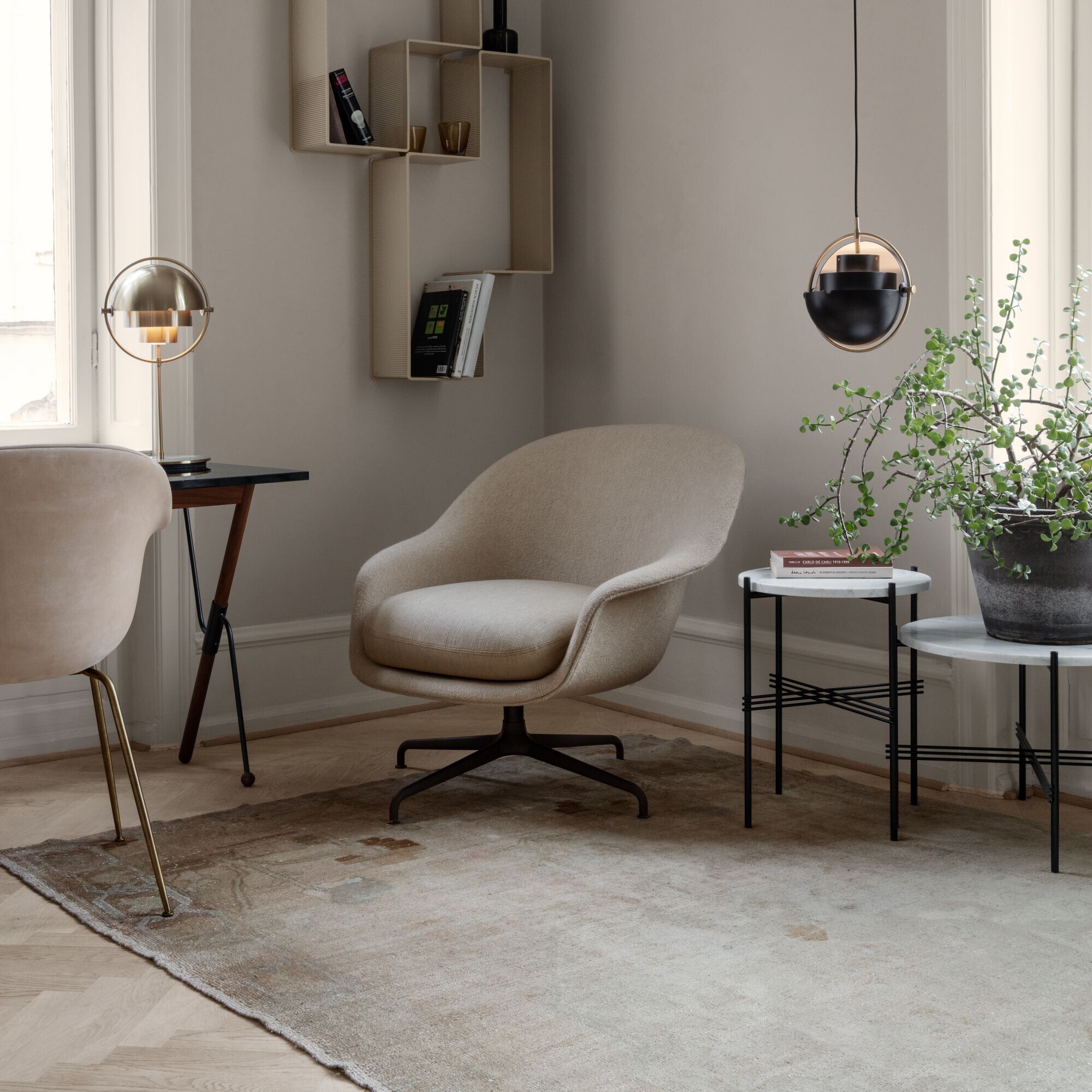 TS Side Table Marble Ø40cm