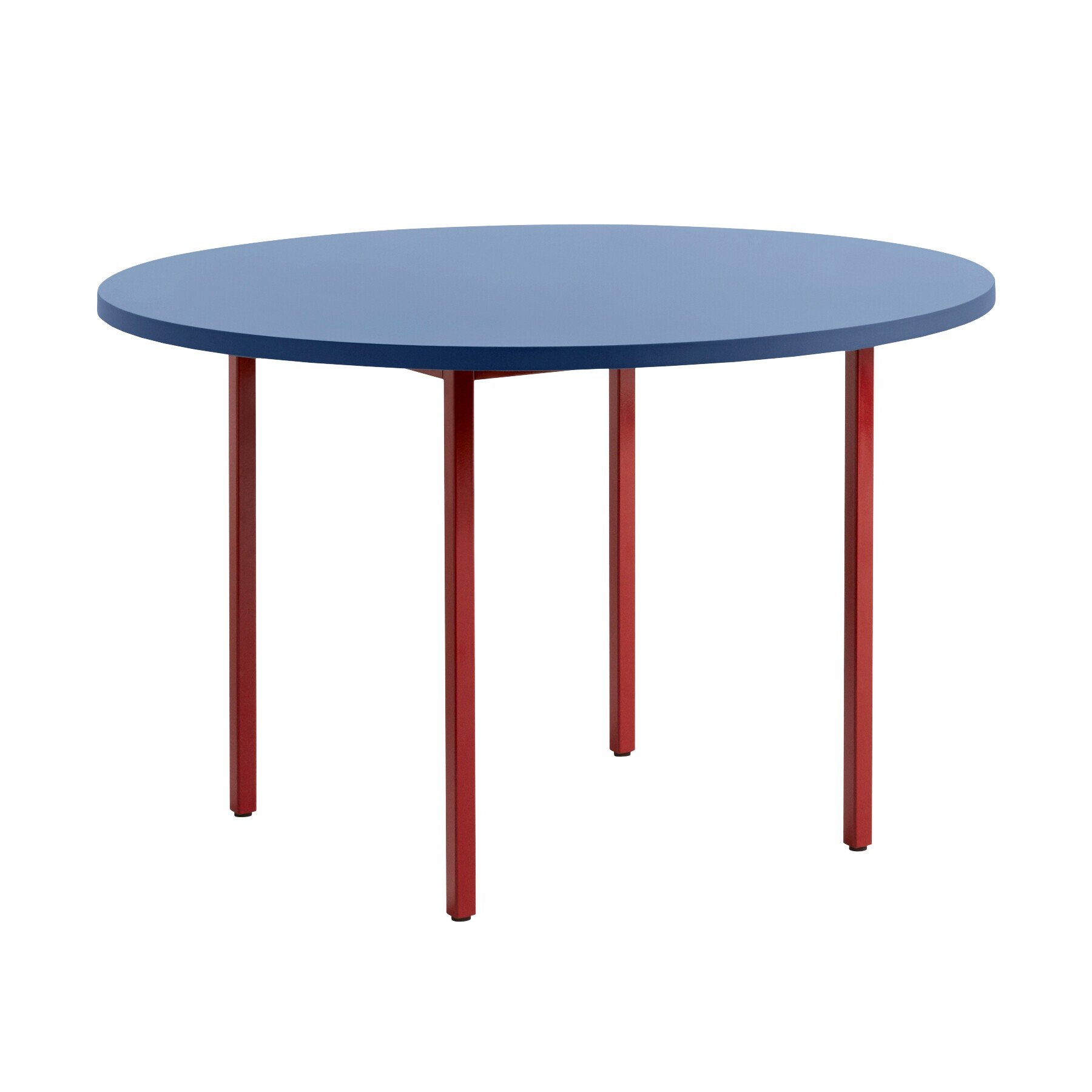 Two-Colour Dining Table Base Maroon Red Ø120cm
