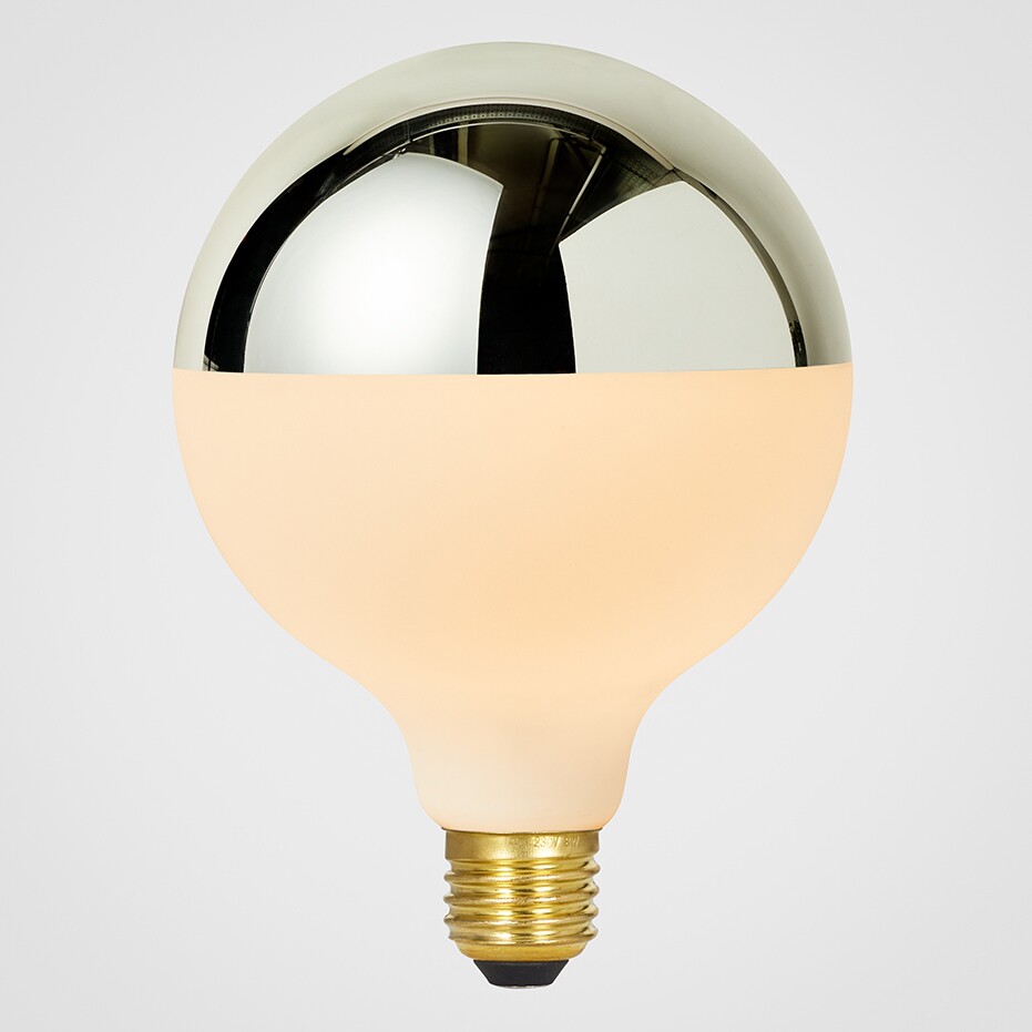 Porcelain III Mirrored LED E27 GLOBE FILAMENT 360° 7W => 39W