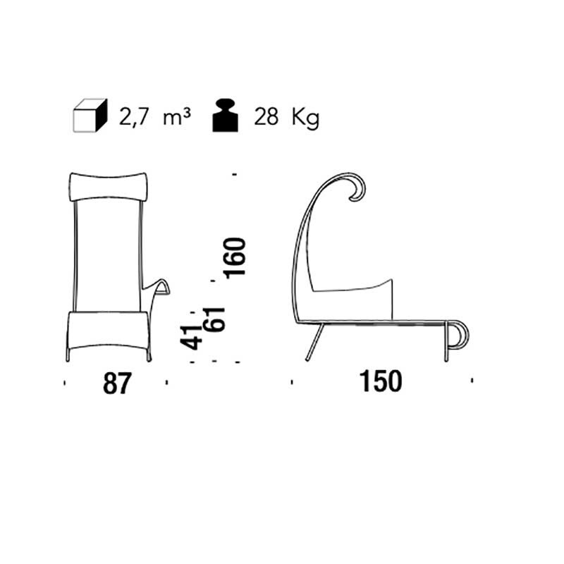 Shadowy Chaise Longue