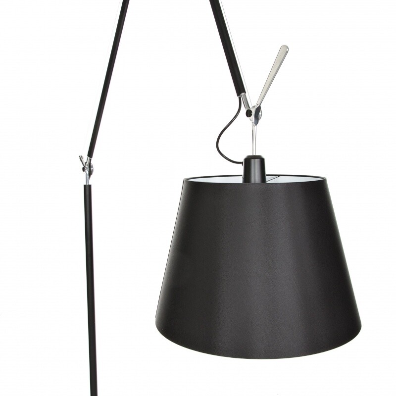 Tolomeo Mega Floor Lamp Black With Dimmer
