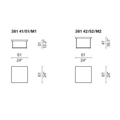 Torei Side Table Square