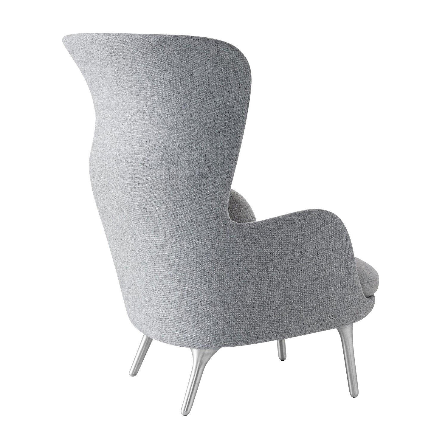 Ro™ JH1 Wingback Fabric Chair Aluminum Feet