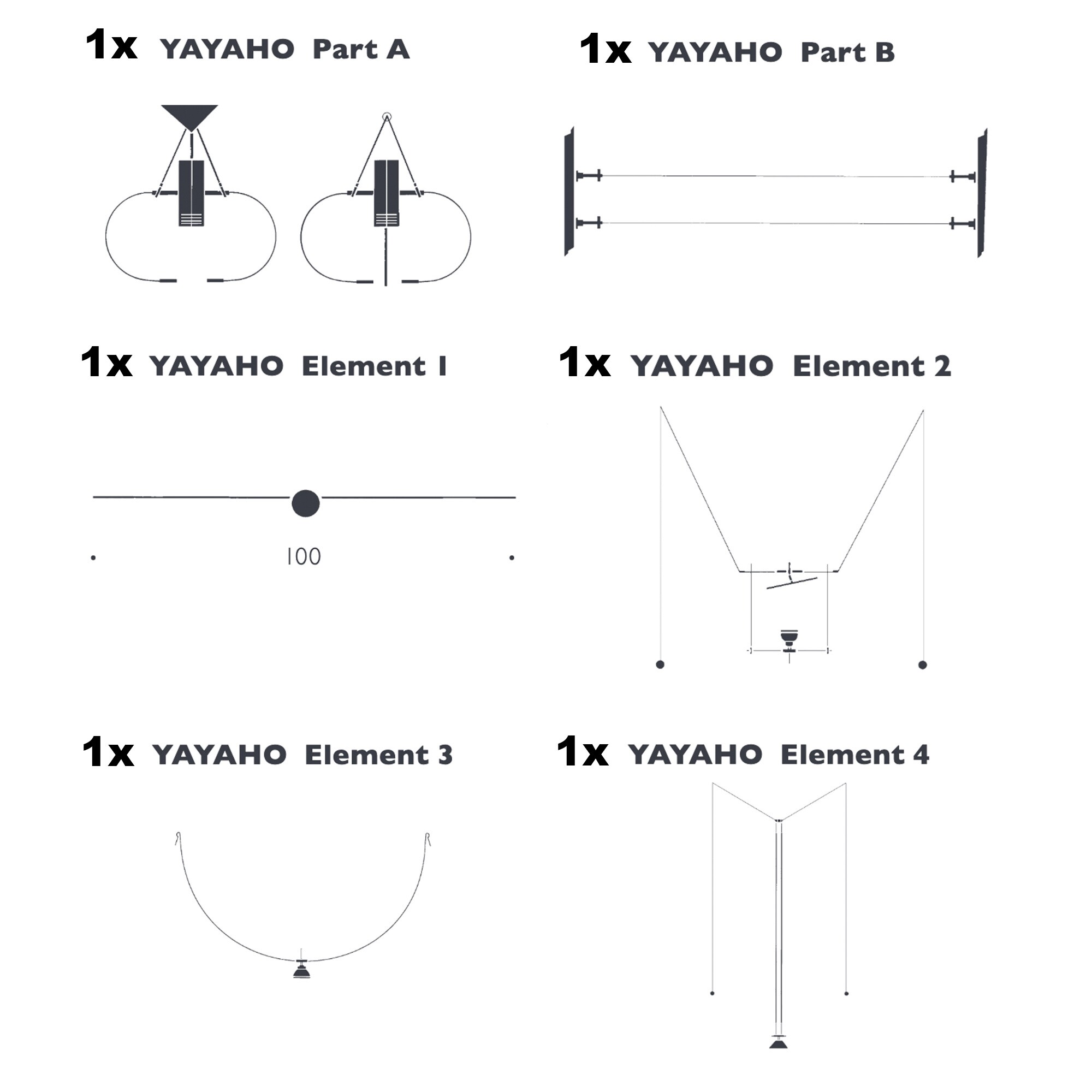 YaYaHo Set A Lighting System With 1 Mirror