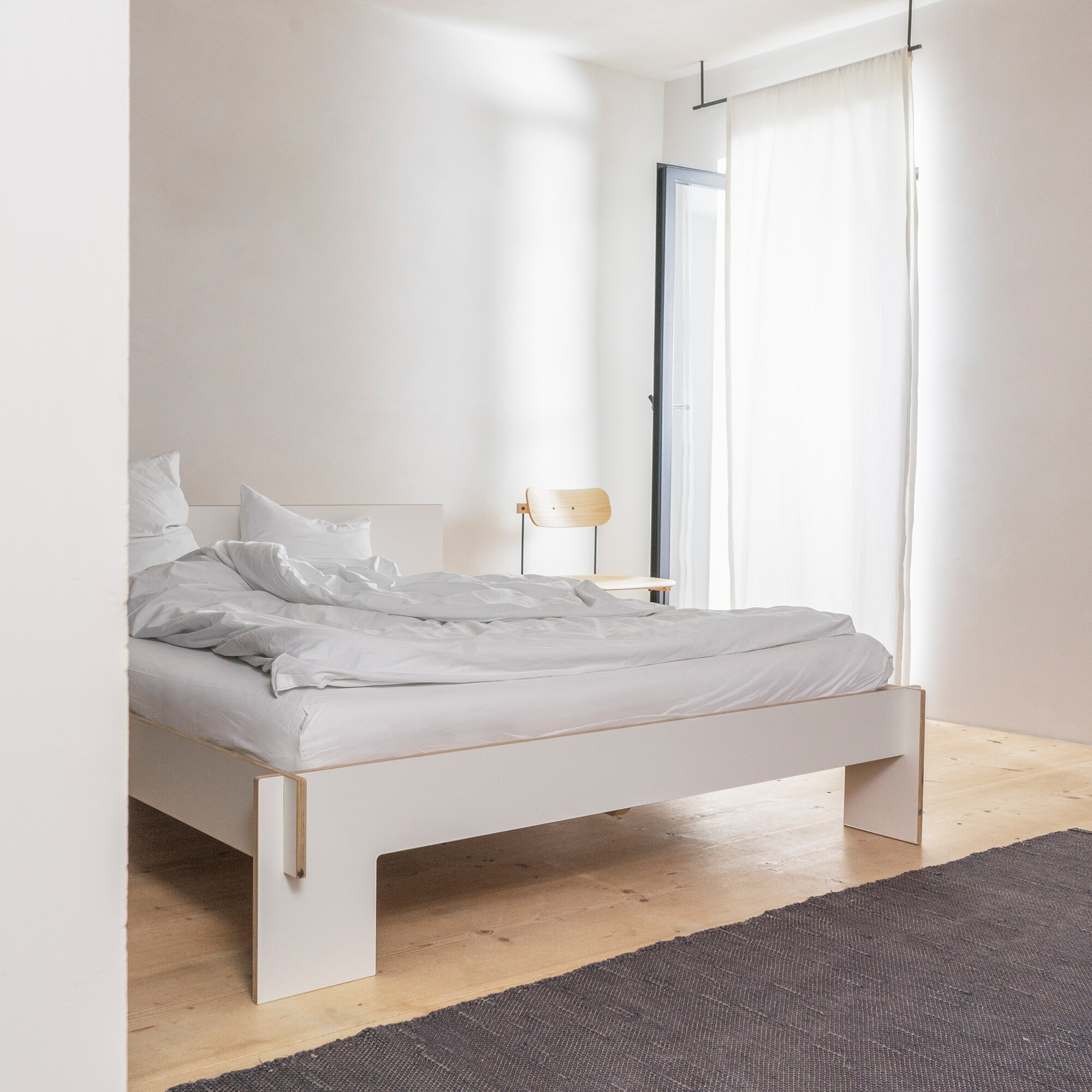 Siebenschläfer Double Bed 140x200cm with Headrest