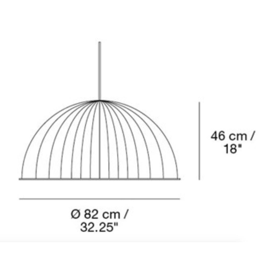 Under The Bell Suspension Lamp Ø82cm