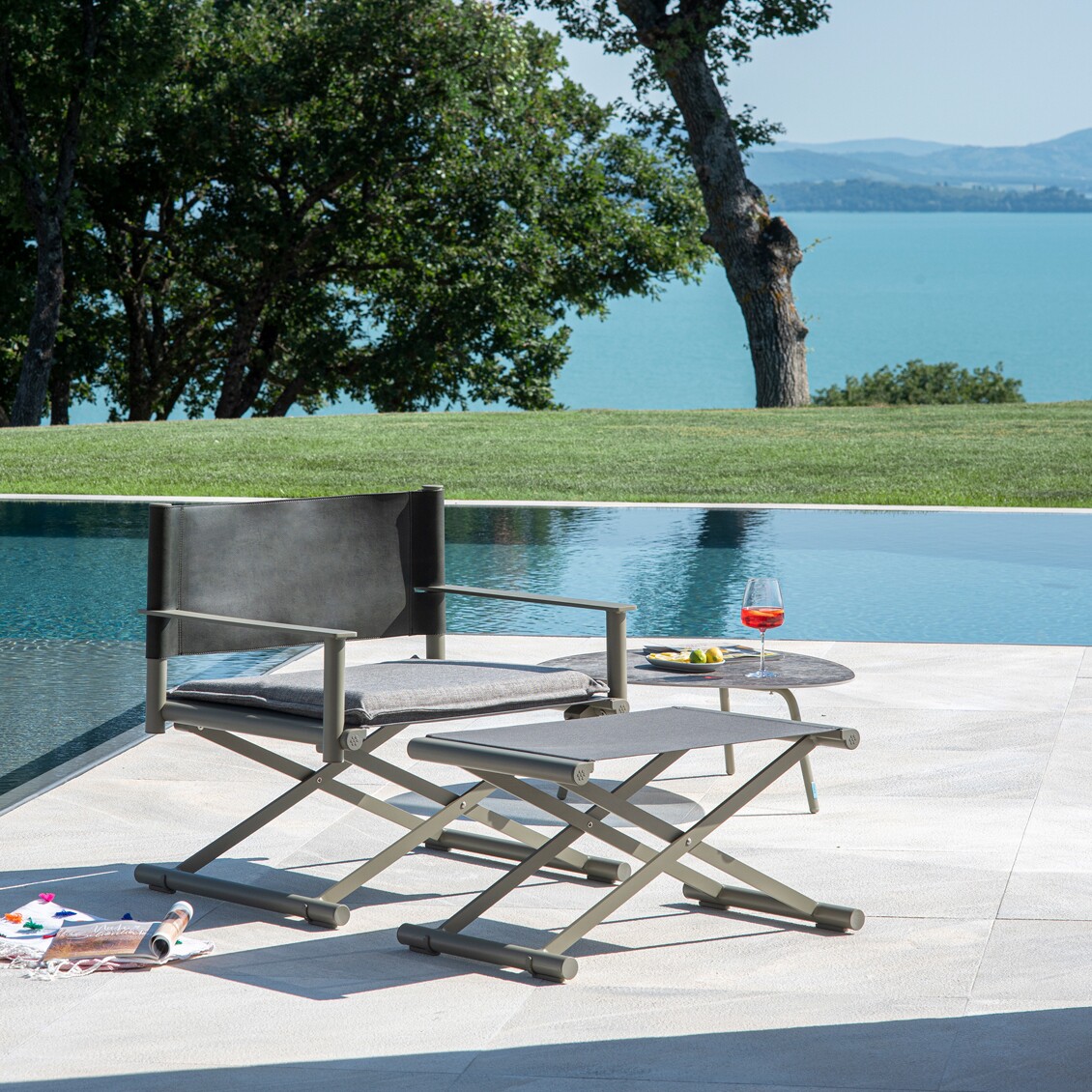 Terra Outdoor Footstool Foldable