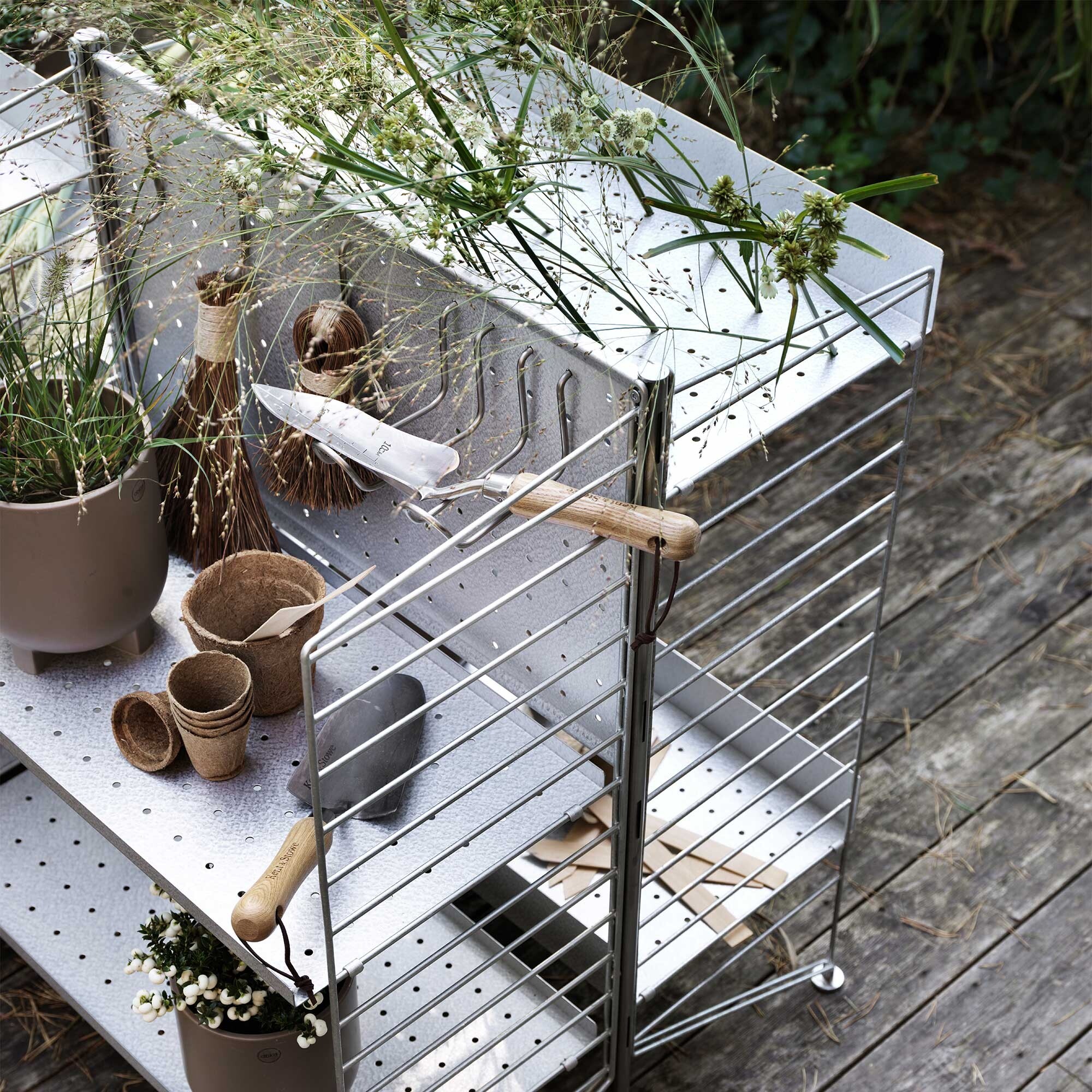 String System Outdoor Shelf Low Edge 50x30cm