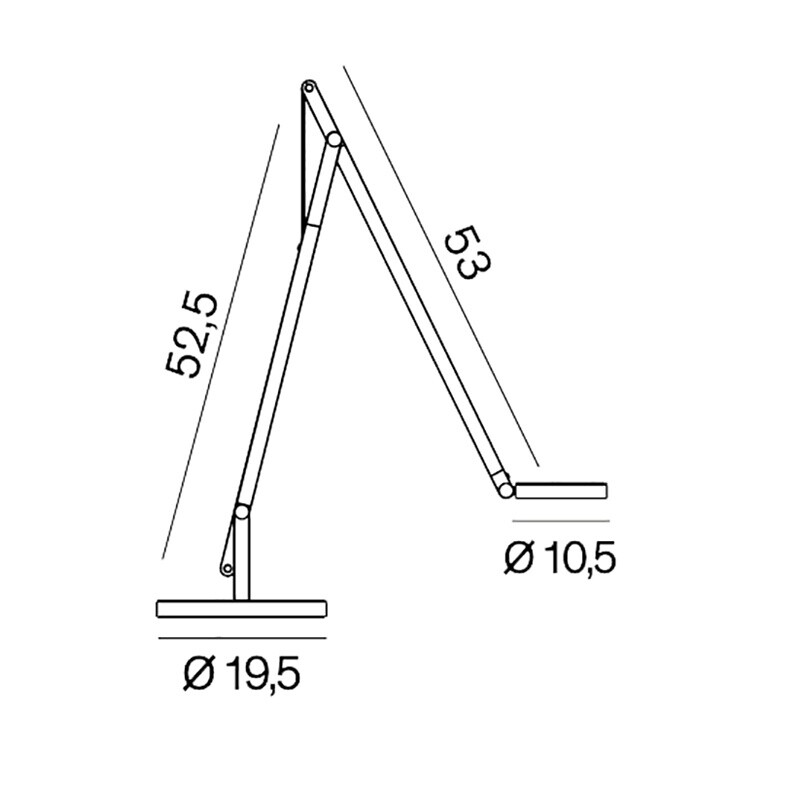 String T1 Dim To Warm LED Table Lamp